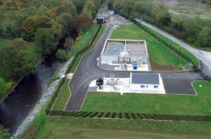 Aerial photo of Convoy WWTP 