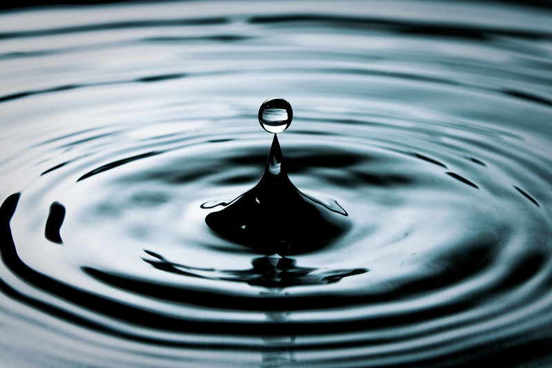 Drop of water and circles