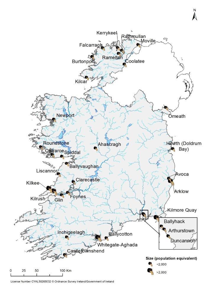 map showing 32 cities releasing raw sewage into the environment 