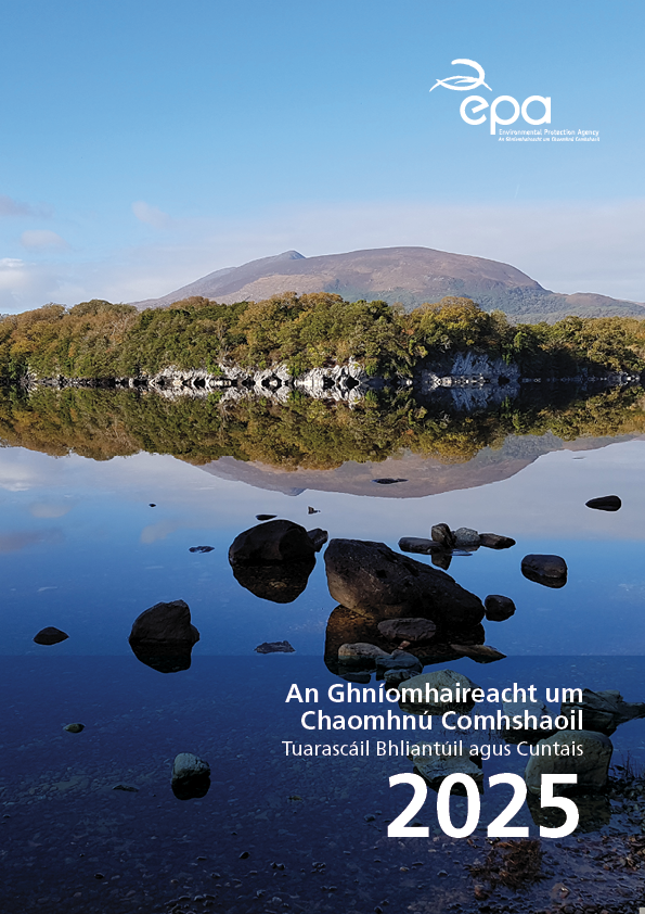 Report cover image featuring lake with hill in the background