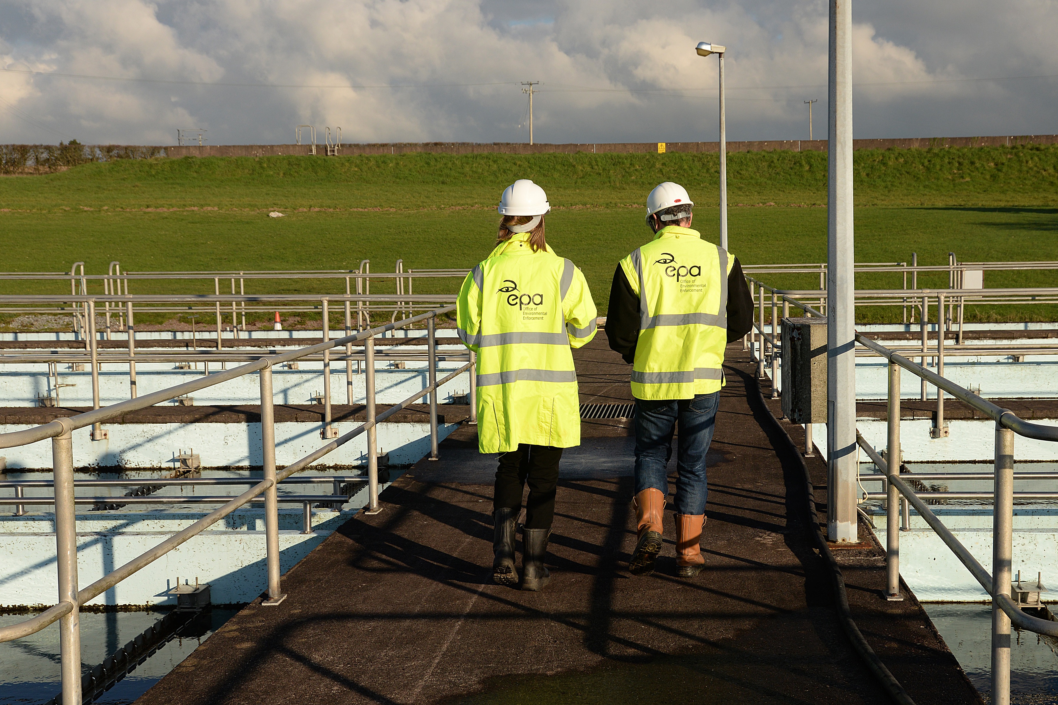 EPA Inspectors at water treatment plant