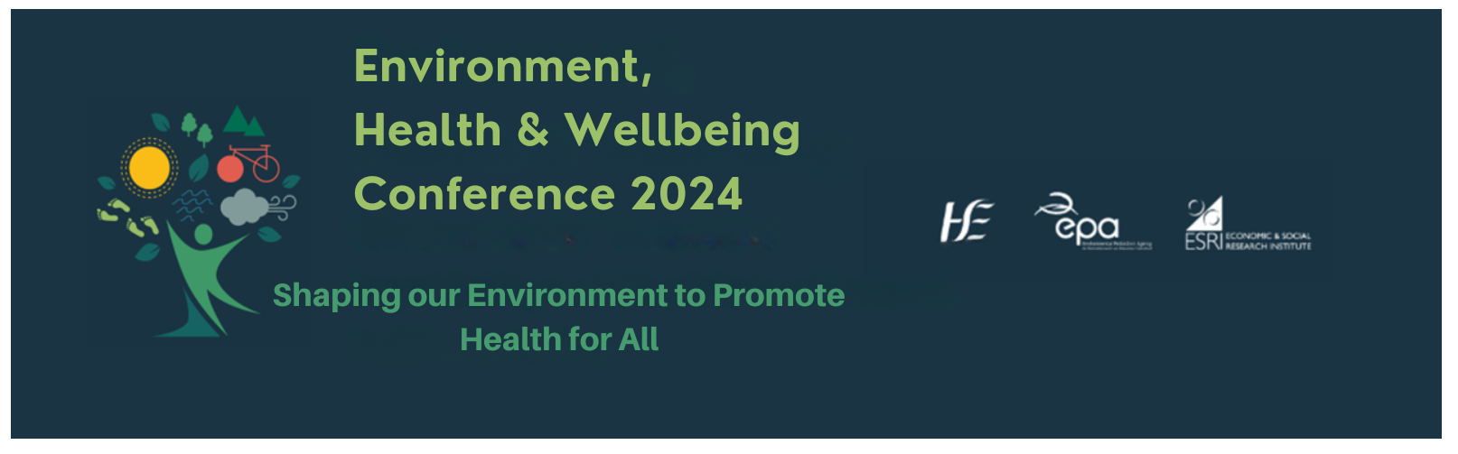 Environment Health and Wellbeing Conference 2024 banner decorative