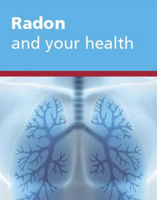Cover of the leaflet of radon and your health