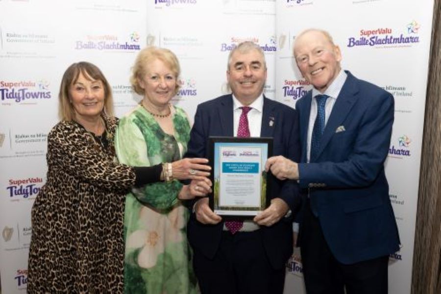 picture of an award being presented