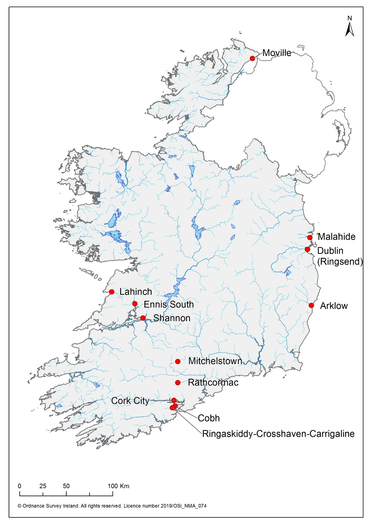 Ordinance Survey image of Ireland