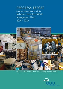 Report cover with pictures of waste