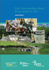 Report cover with  picture of a farm and items of waste