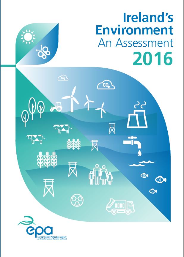 report cover with icons