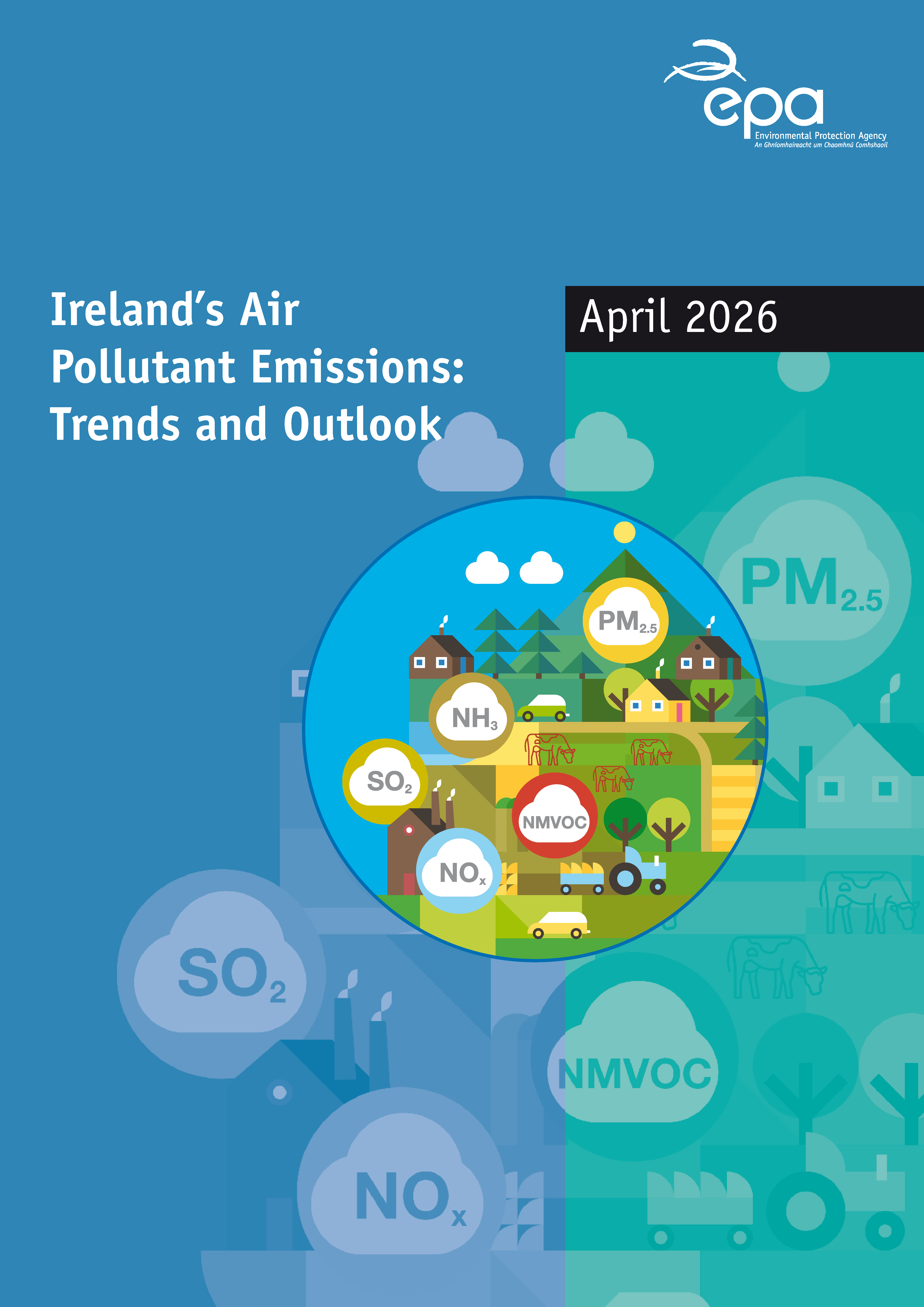 2026 EPA Ireland's Air Pollutant Emissions Report Front Cover