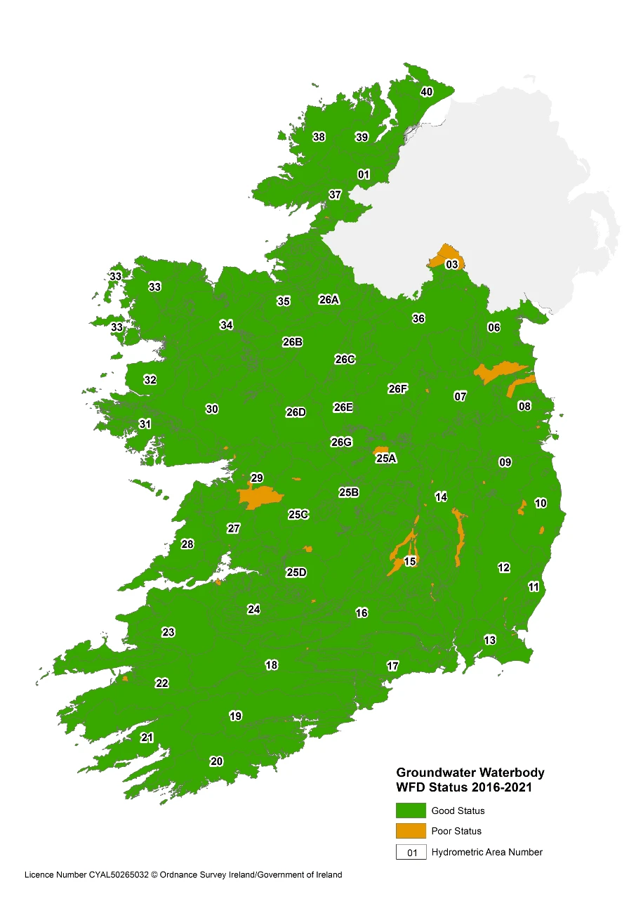 Groundwater Status Map 2016-2021