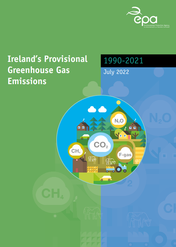 Irelands Provisional Greenhouse Gas Emissions Report 2022 cover page