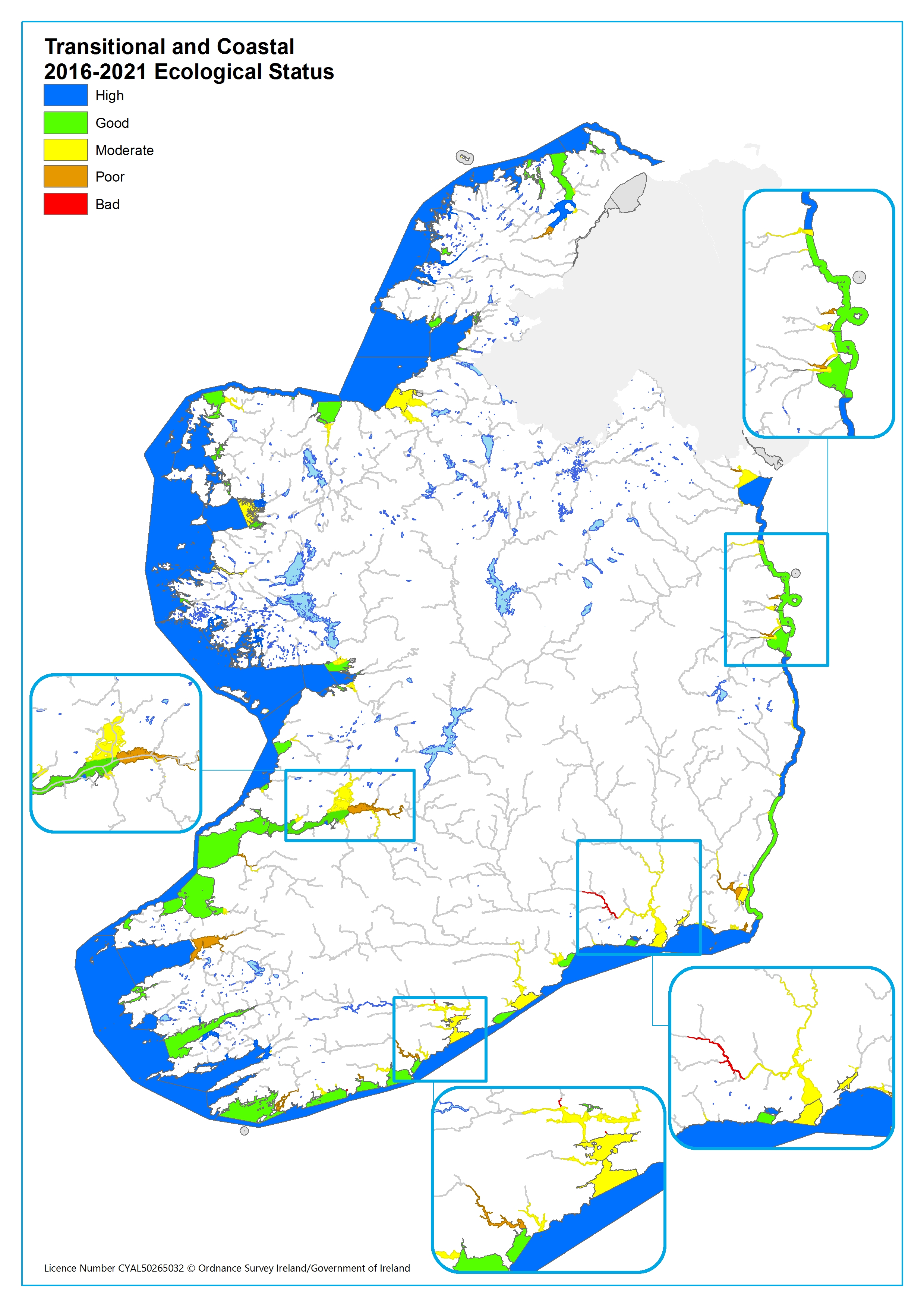 Status of Trans & Coastal 2016-2021 Map