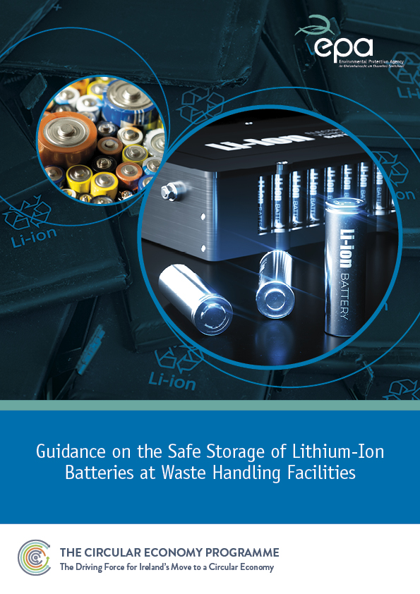 cover image of Guidance on the Safe Storage of Li-ion batteries at waste handling facilities