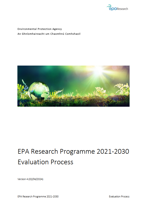 EPA Research Programme 2021-20230 Evaluation Process