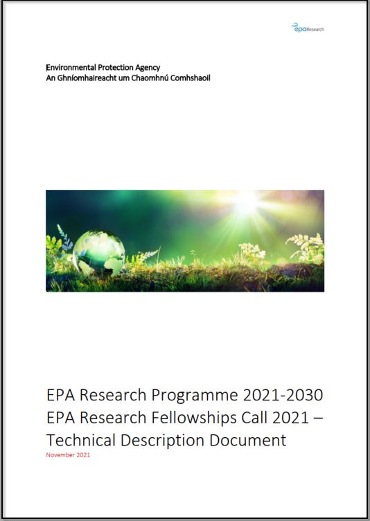 Research fellowships call 2021 cover