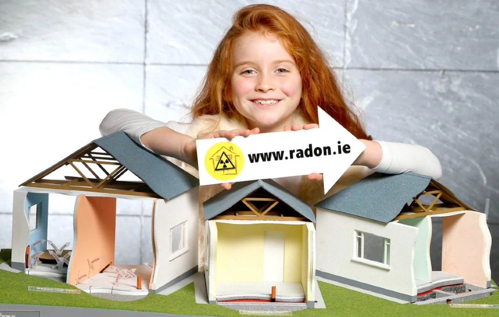 Image of girl with radon house displaying radon in the home