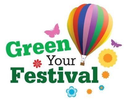 Graphic of Green your festival logo
